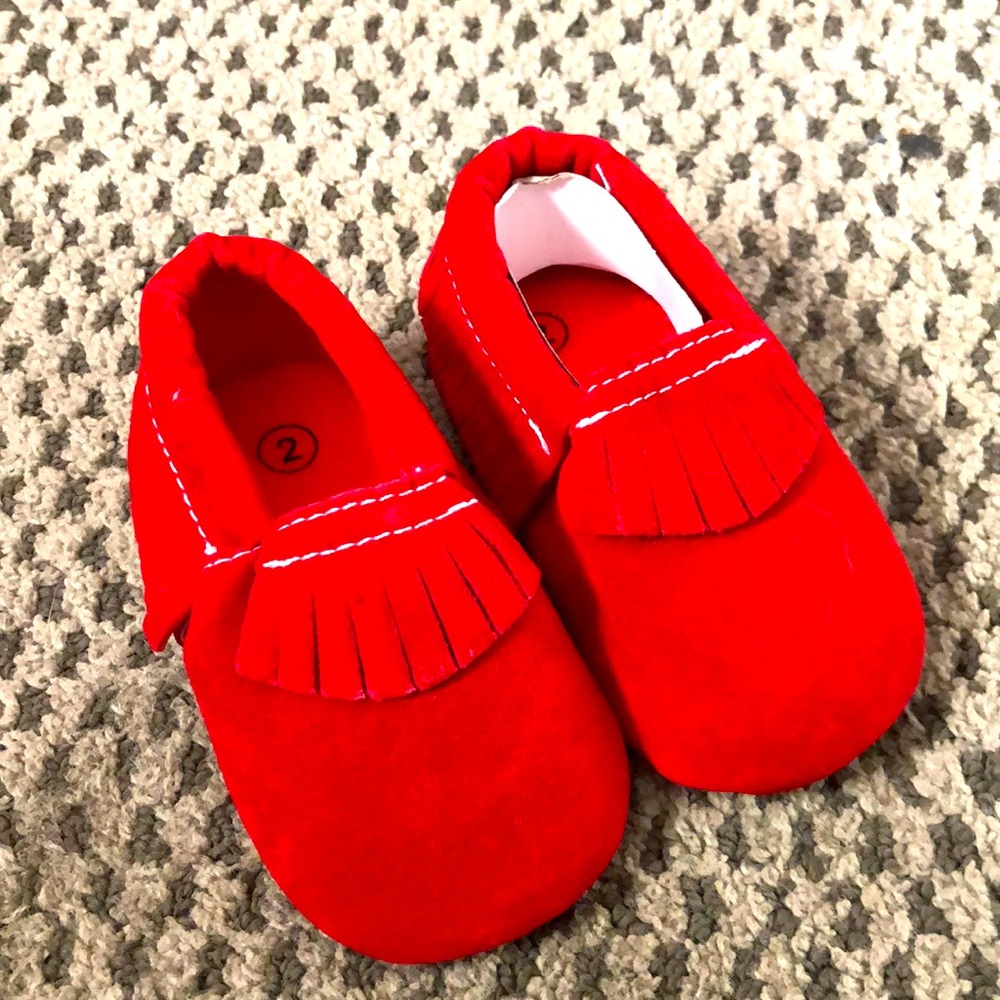 Infant Red Moccasins!